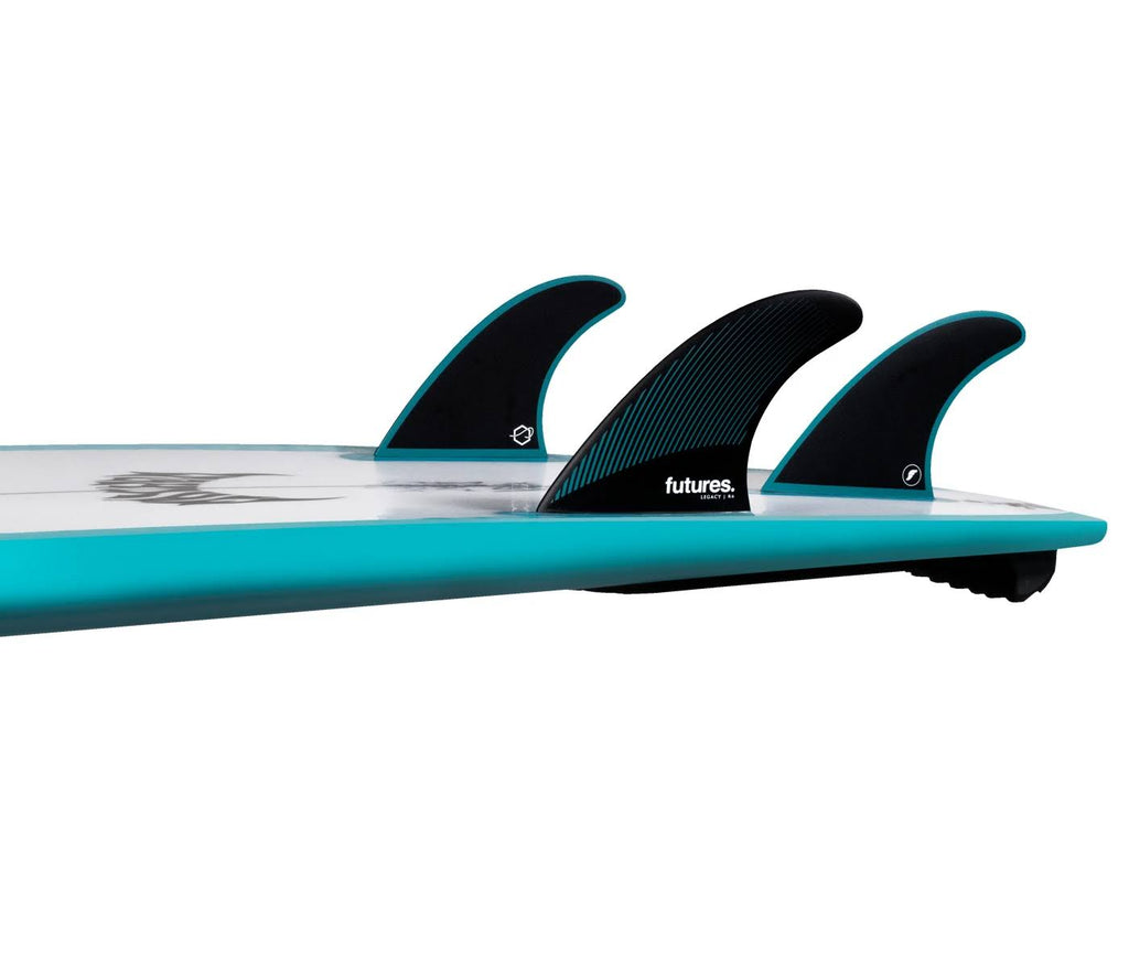 Teal/Black Thruster Fin Set V8268