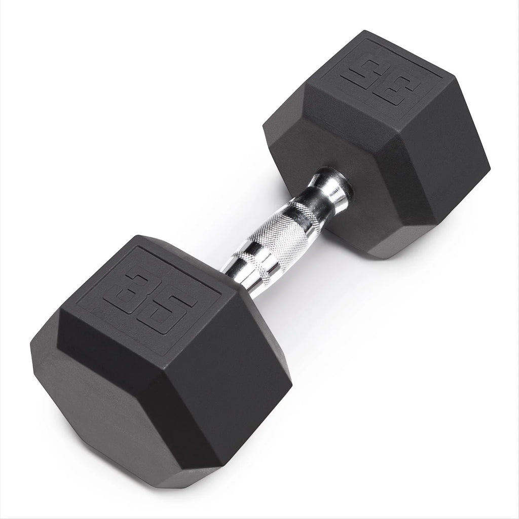 5 lb Rubber Hex Dumbbells T690