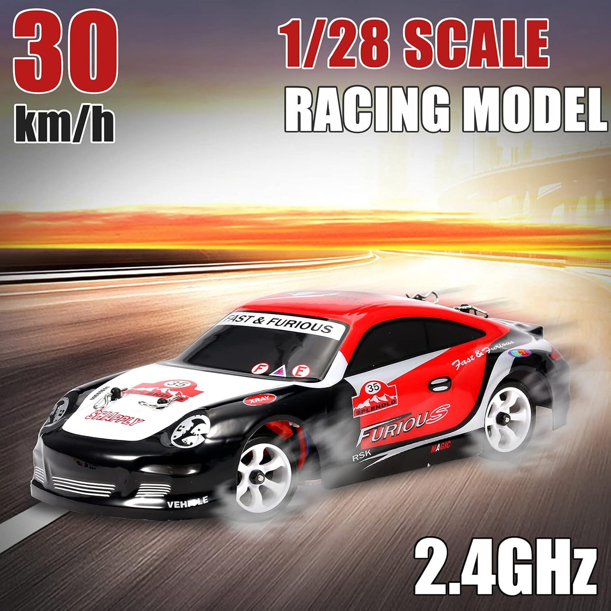 1:28 Scale 4WD RC Drift Car I983