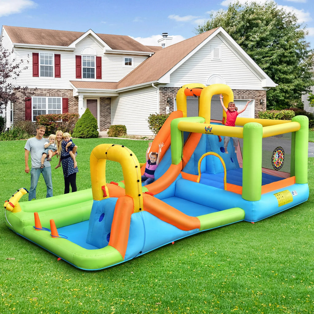 Inflatable Water Slide Park Bounce House Climbing Wall G7839