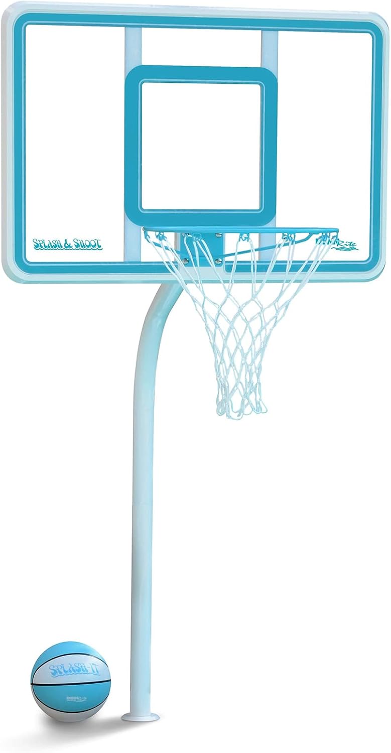 Deck-Mounted Basketball Hoop with 18 Inch Stainless Steel Rim W7955