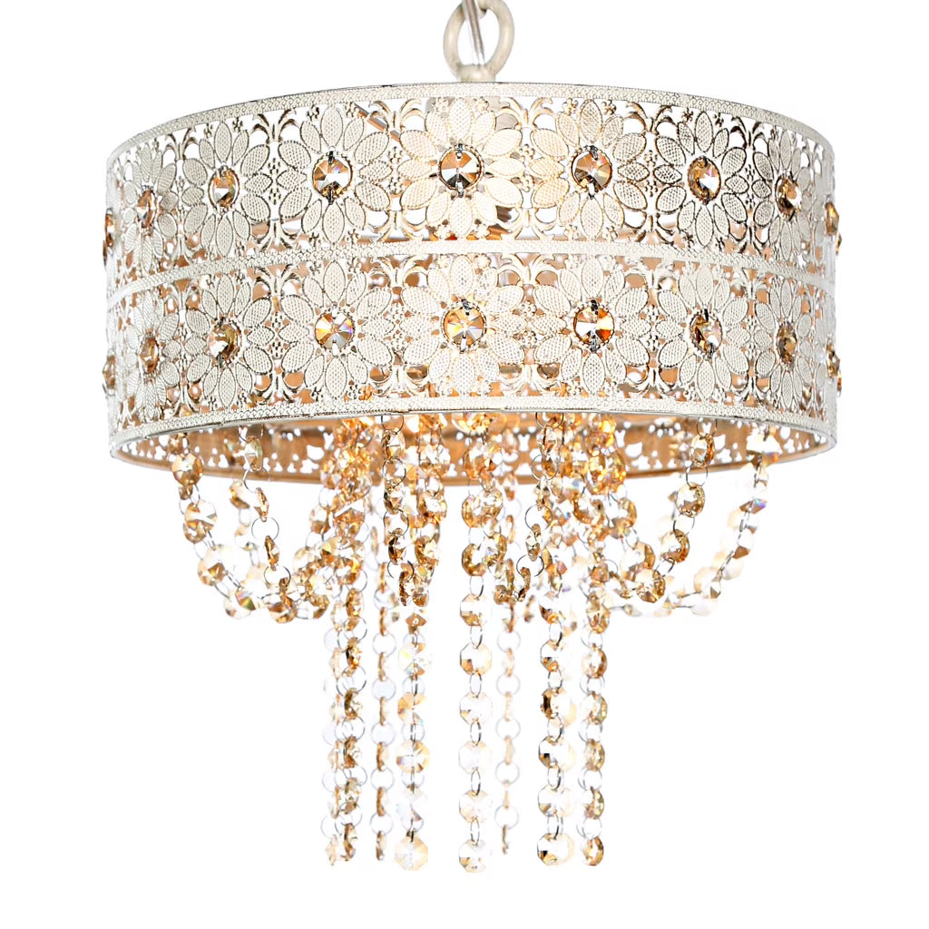 Crystal and Metal Hanging Lamp X9759