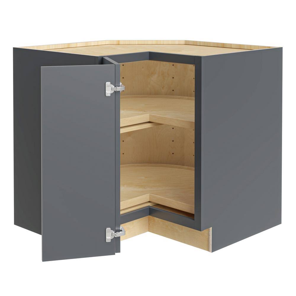 Onyx Painted Pine Lazy Susan Corner Base Cabinet B118