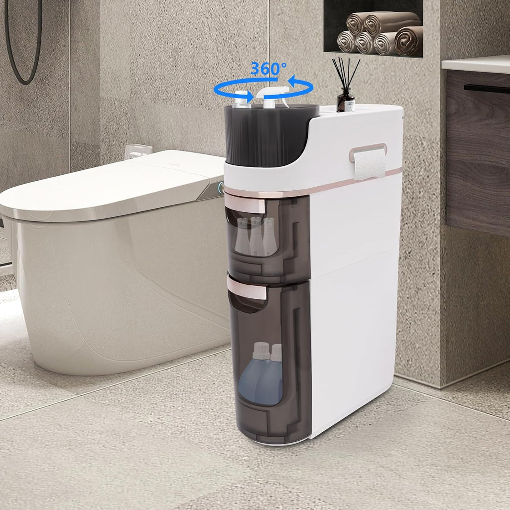 Tall Narrow Storage Cabinet with Drawers A5995