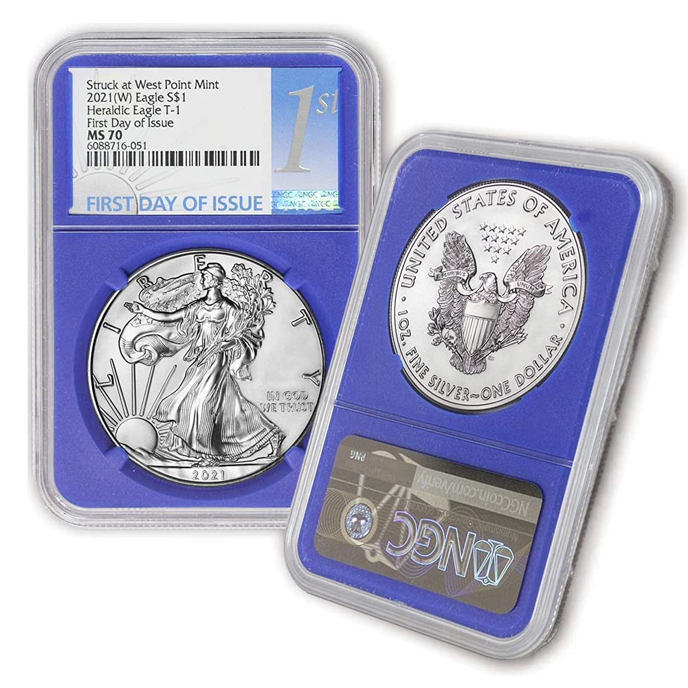 1 oz American Silver Eagle Coin MS70 N40571