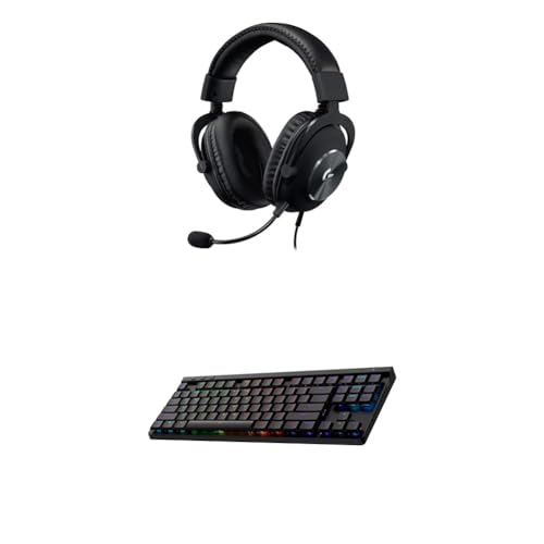 Black Wired Gaming Headset with Detachable Boom Mic D7607