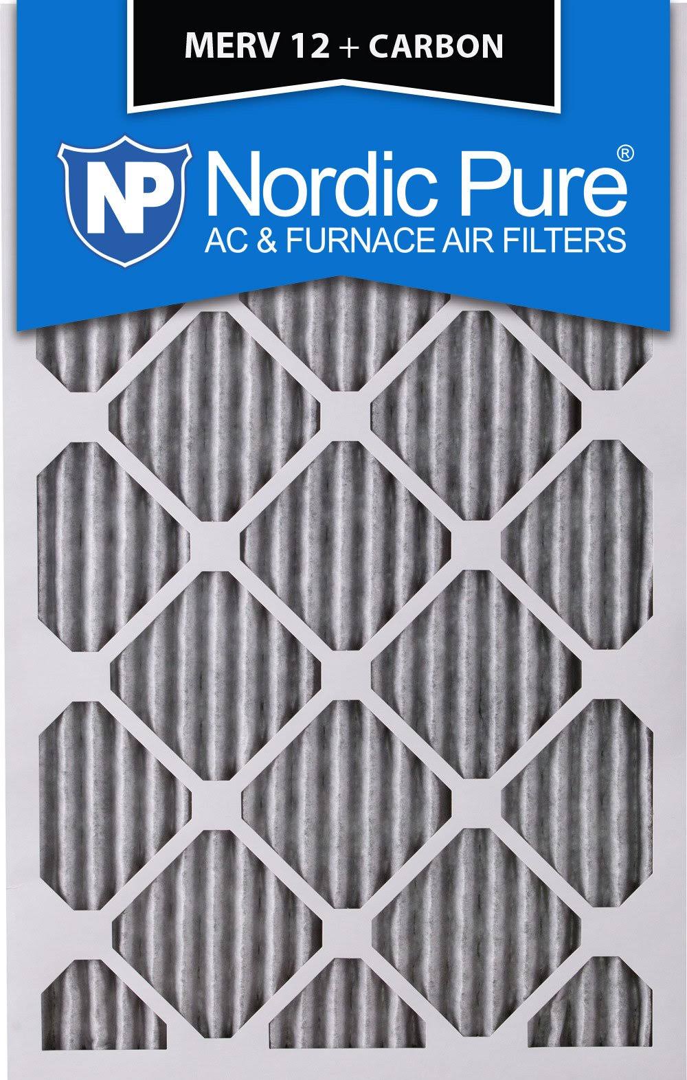 8x20x1 Pleated MERV 12 Carbon Air Filters QTY 24 L3082