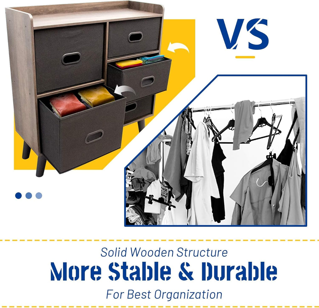5 Drawer Wood Dresser L22852