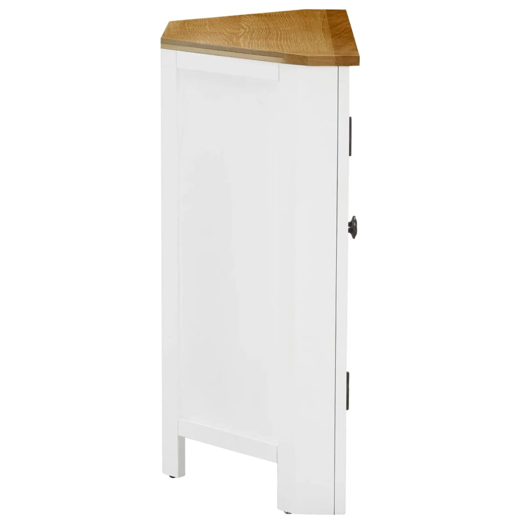 Solid Oak Wood Corner Cabinet C377696