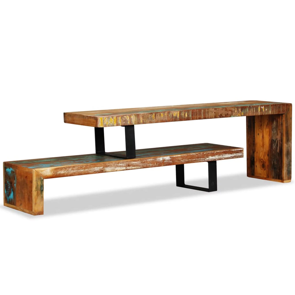 Solid Reclaimed Wood TV Stand Q8737