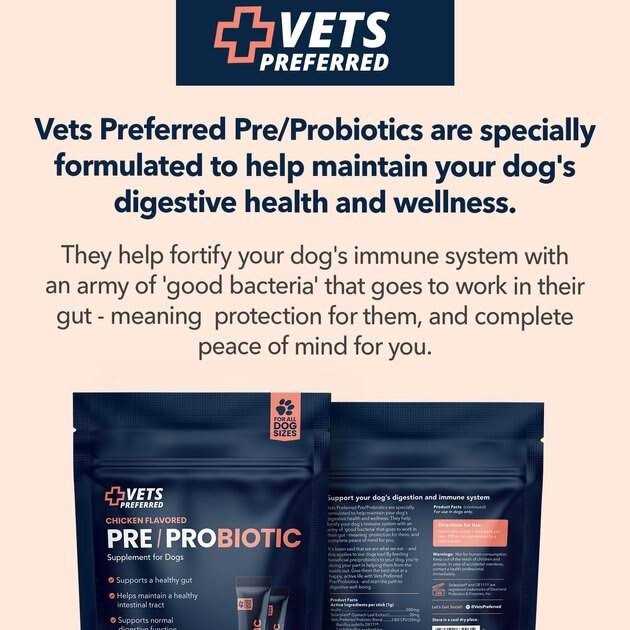 Chicken Flavored Pre-Probiotic Powder Supplement for Dogs 30 Sticks P3820