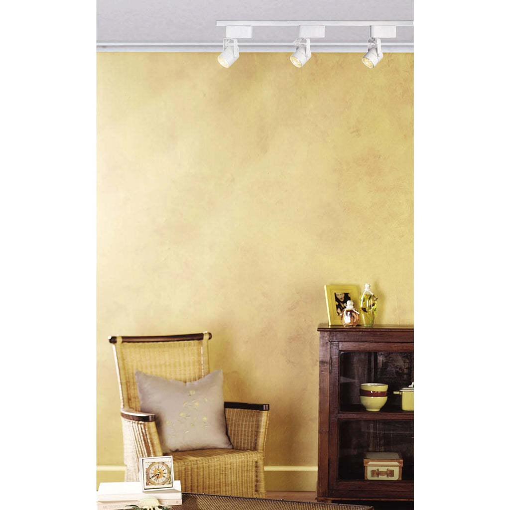 White Finish 150 Watt 3-Light Linear Track Kit V4059