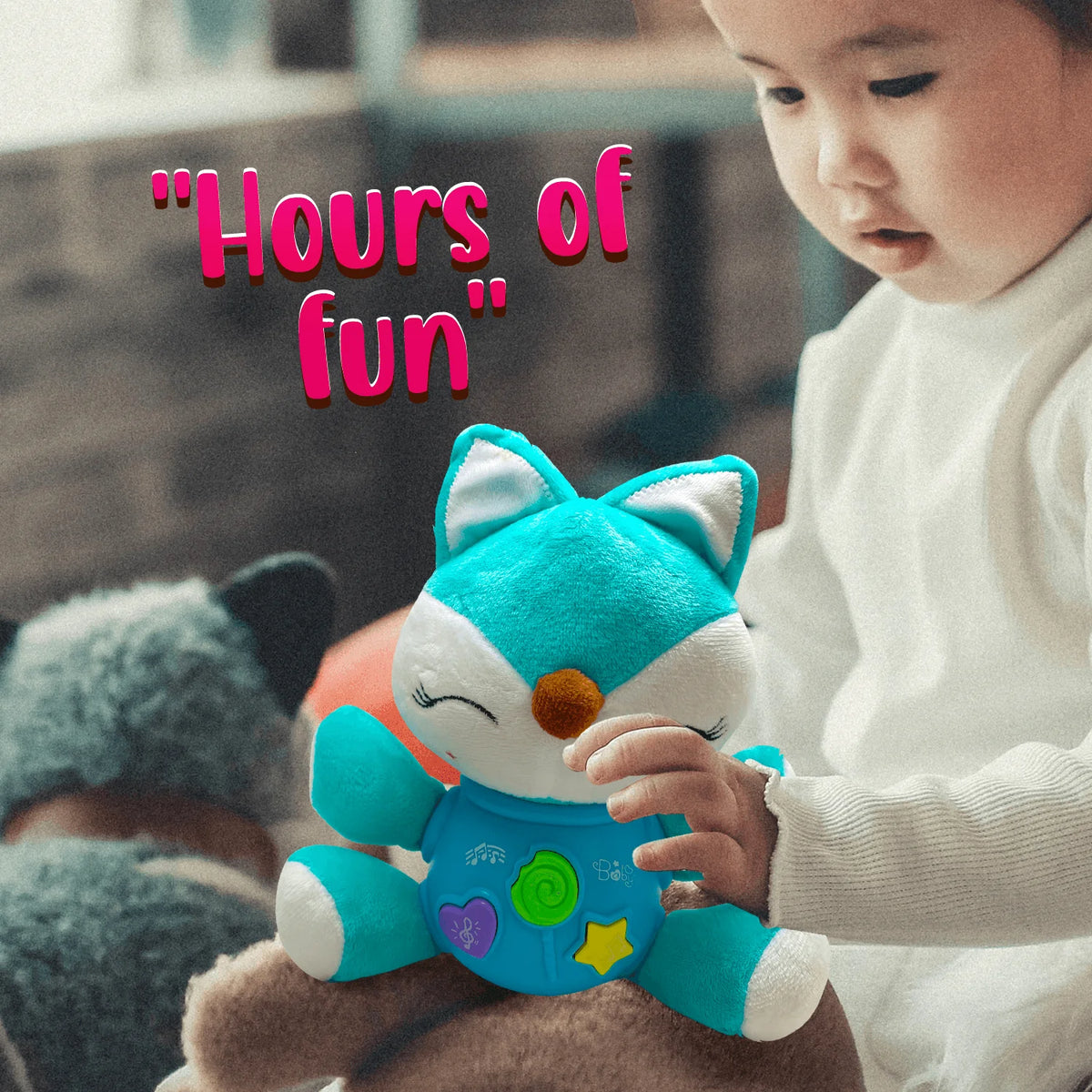 Fox Musical Stuffed Animal Baby Toy X3103