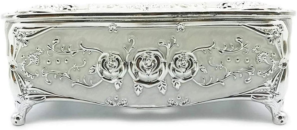 Silver Plastic Tissue Box Holder Cover Q9906