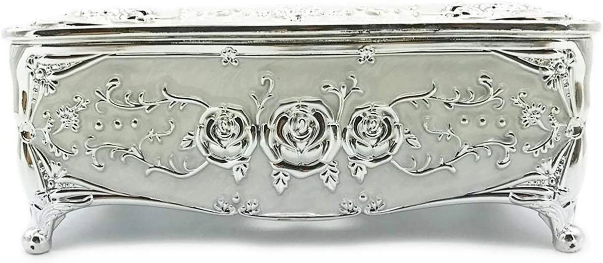 Silver Plastic Tissue Box Holder Cover Q9906