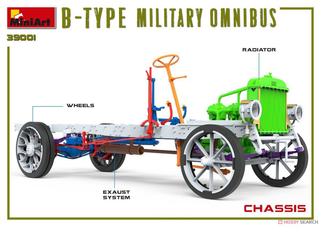 1/35 Scale B-Type Military Omnibus Model Kit C539