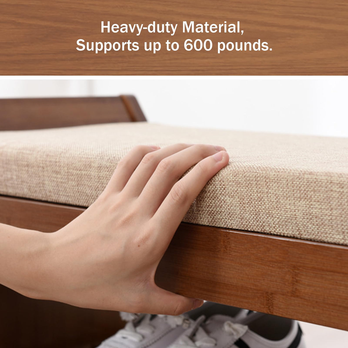 Shoe Storage Bench with Storage Basket and Side Drawer I6532