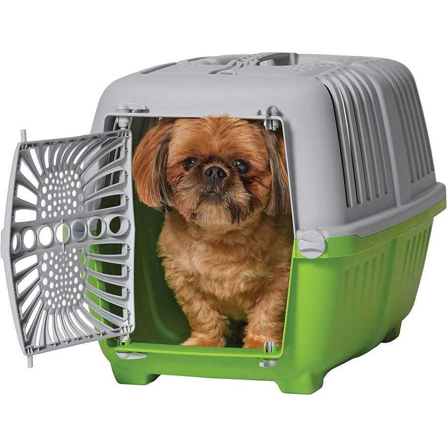 Plastic Door Travel Carrier Pet Kennel M57402