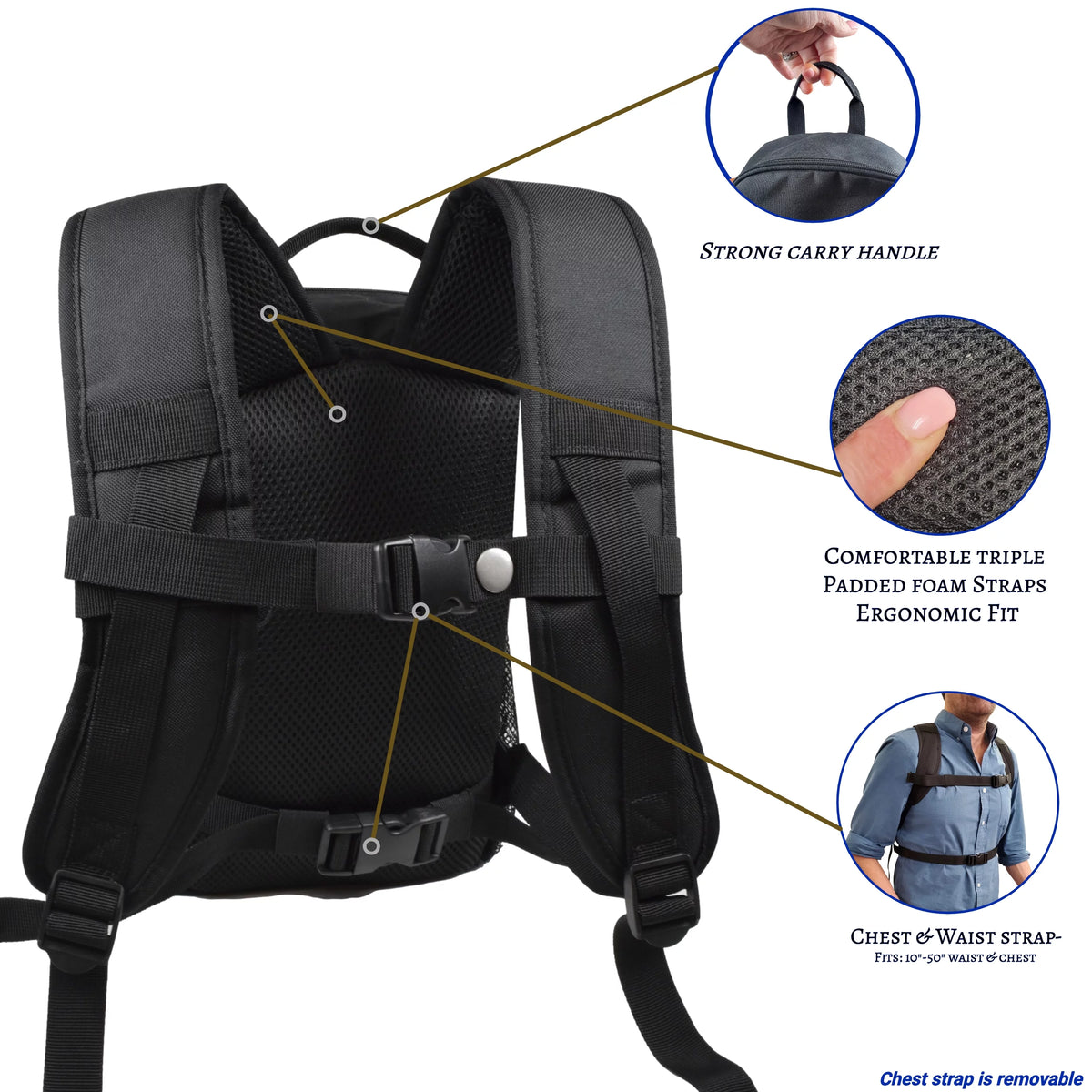 Lightweight Backpack with Storage L20439