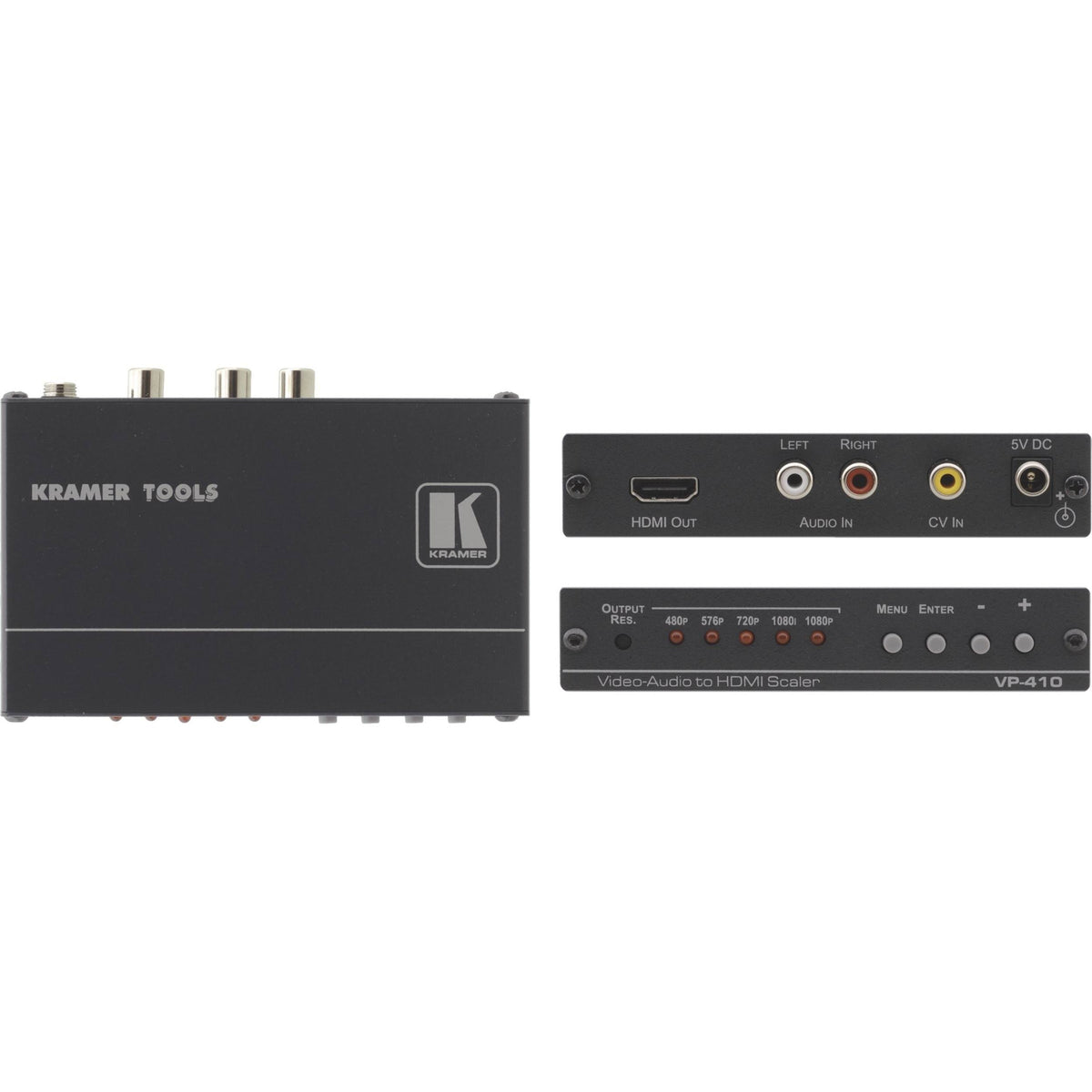 Composite Video & Stereo Audio to HDMI Scaler K1070