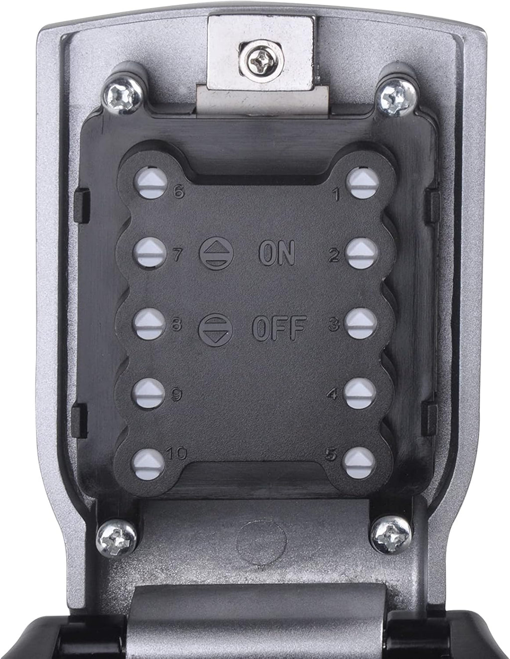 Car Window Lockbox with Protective Rubber Cover, Holds 1-5 Keys L376198