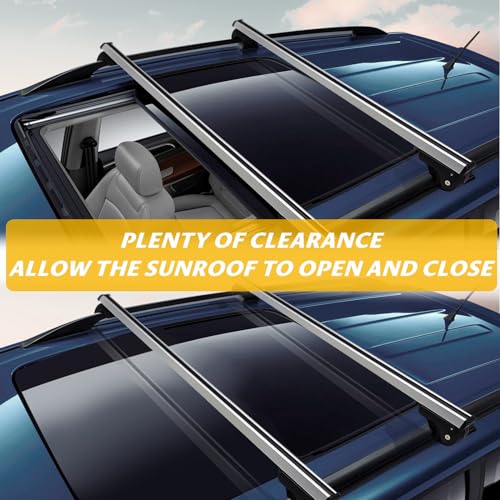 Universal Aluminum Roof Rack Cross Bars with 2 Locks D81827