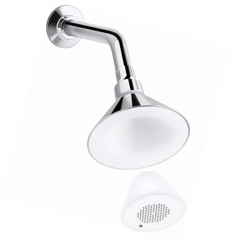Oil Rubbed Bronze Single Function Showerhead with Wireless Speaker E5646
