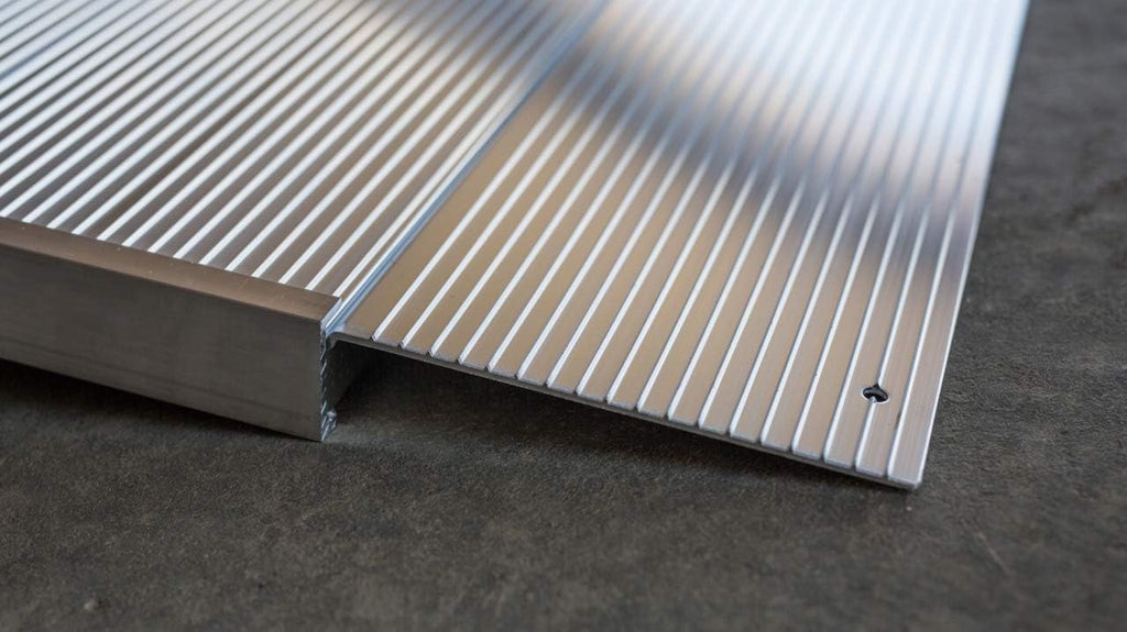Aluminum Threshold Ramp with Adjustable Height, 12" L x 36" W, Pack of 2 F2524