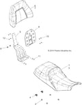 Passenger Seat Assembly, Back, Qty 1 N92969