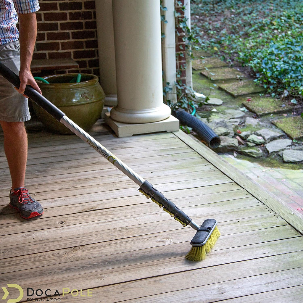 Deck Brush with Extension Pole, Pack of 2 M10676