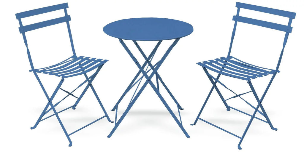 Blue 3 Piece Folding Furniture Set S513569