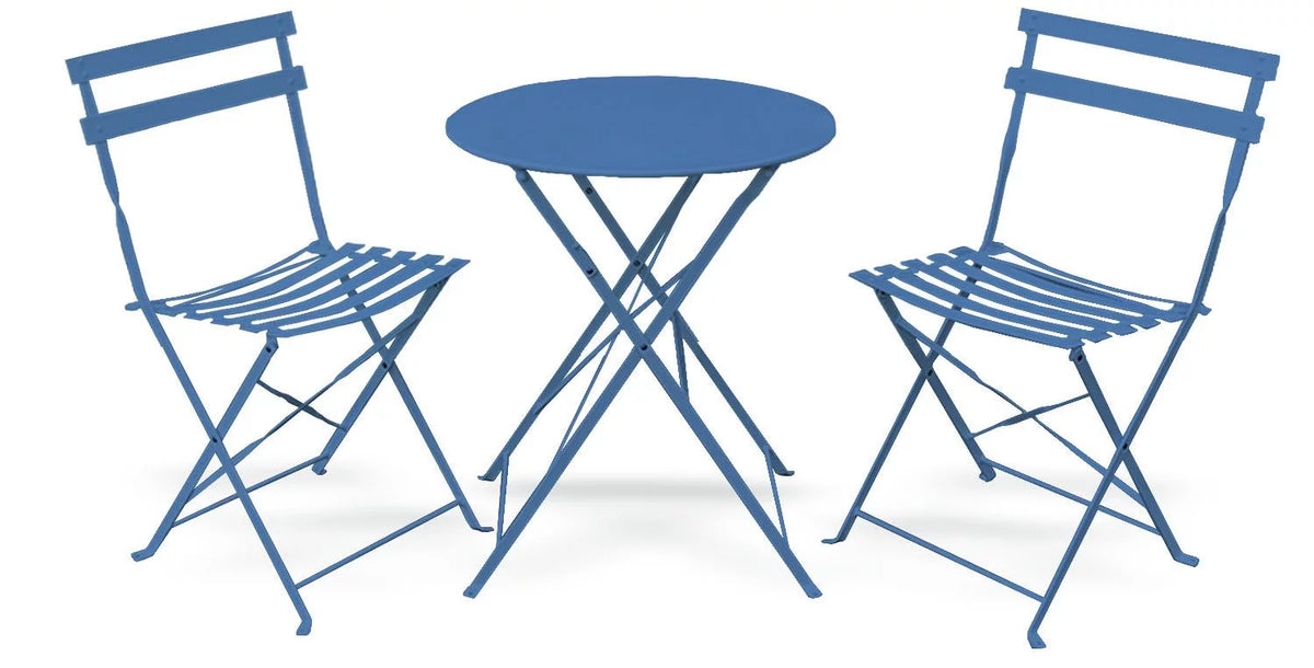 Blue 3 Piece Folding Furniture Set S513569