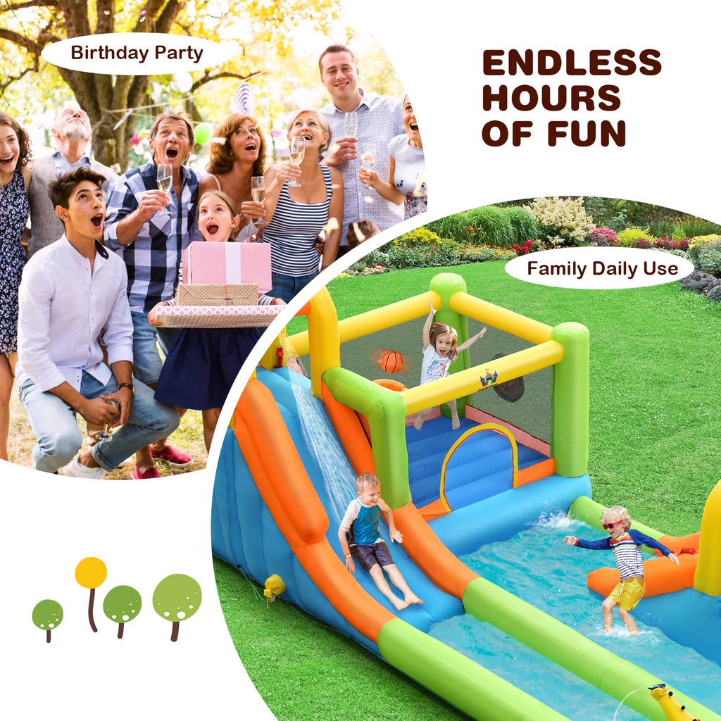 Inflatable Water Slide Park Bounce House Climbing Wall G7839