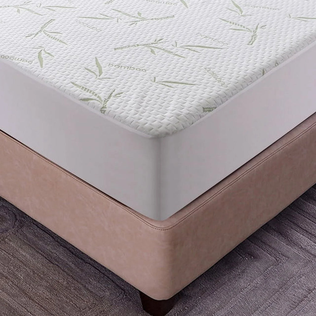 Twin Size Waterproof Bamboo Mattress Protector with Cooling Fabric G3517