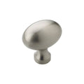 1-3/8 inch Oval Cabinet Knob Satin Nickel D737