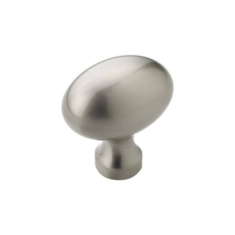 1-3/8 inch Oval Cabinet Knob Satin Nickel D737