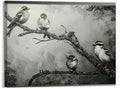 Black and White Bird Canvas Wall Art 20"x16" M65768