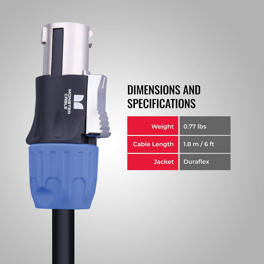 10ft Speaker Cable with SpeakOn Connectors X471194