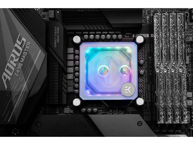 Nickel + Frosted Acryl Water Block V62623