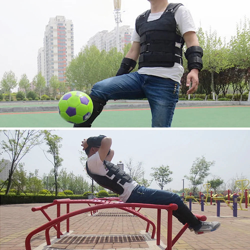 Adjustable Weighted Vest Oxford Exercise Weight Jacket G8080