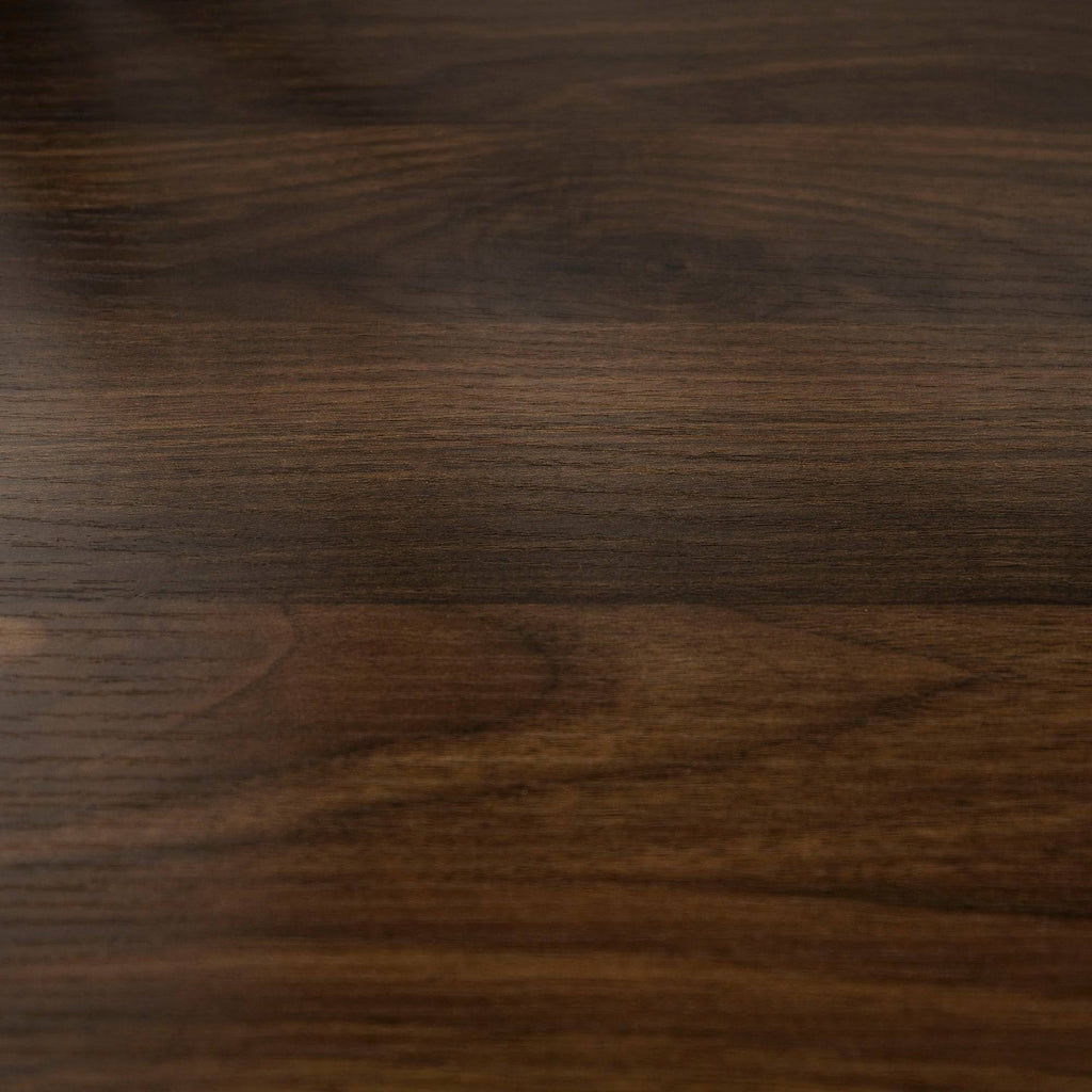 Dark Walnut Curved Edge Glass Door Sideboard J485