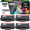 Compatible Toner Cartridge Replacement for Brother TN880 Black Ink 4Pack W750