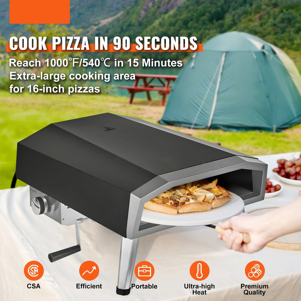 16" Portable Gas Pizza Oven D6988