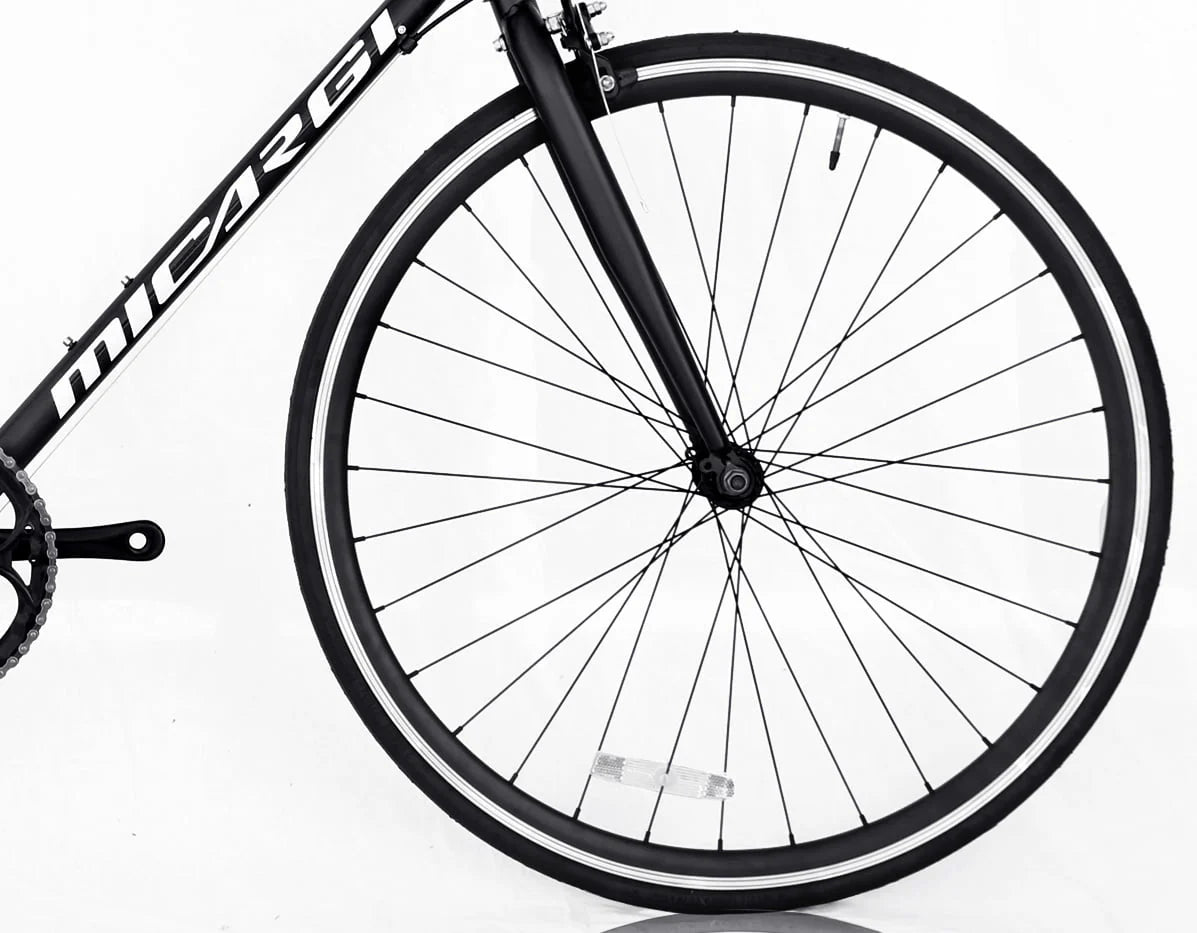White 53 cm Aluminum 700C Road Bike Y486447