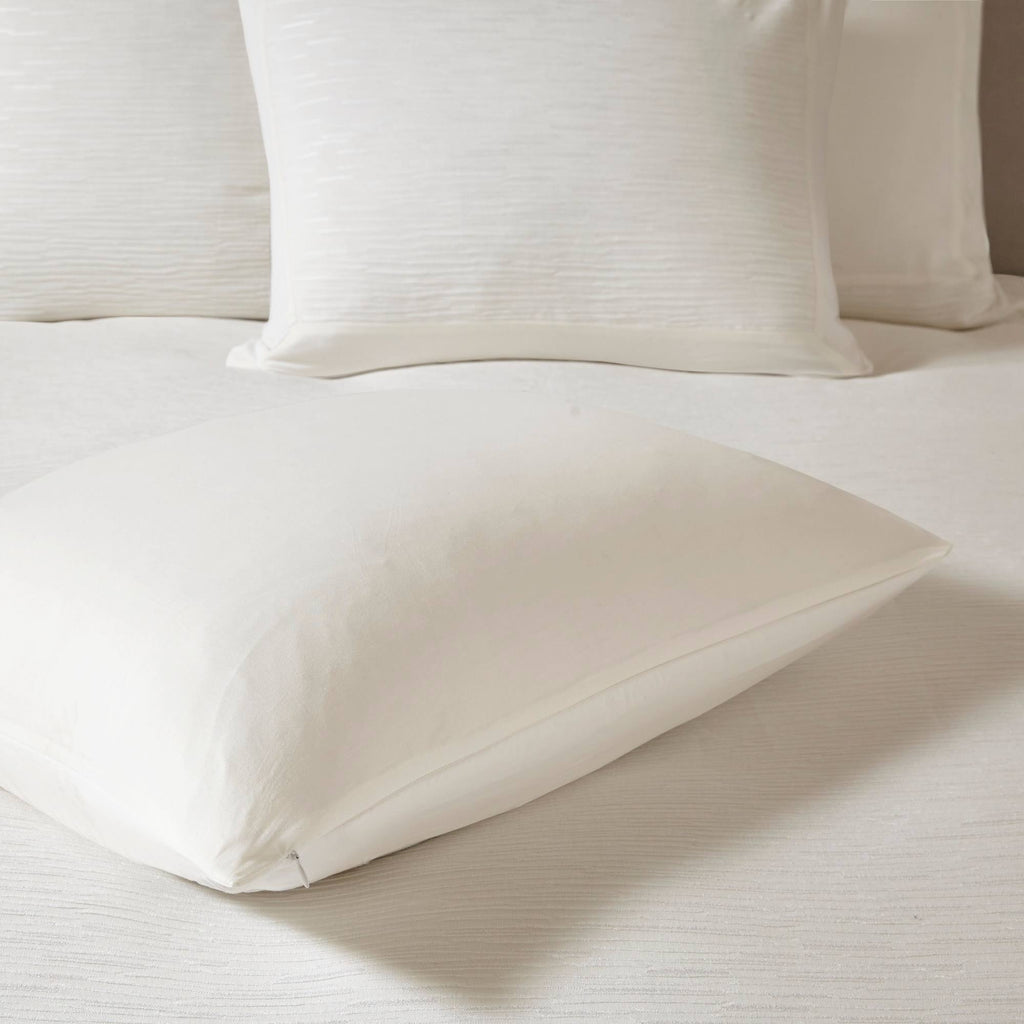 Cotton Blend Duvet Cover Set (White - King) O3837