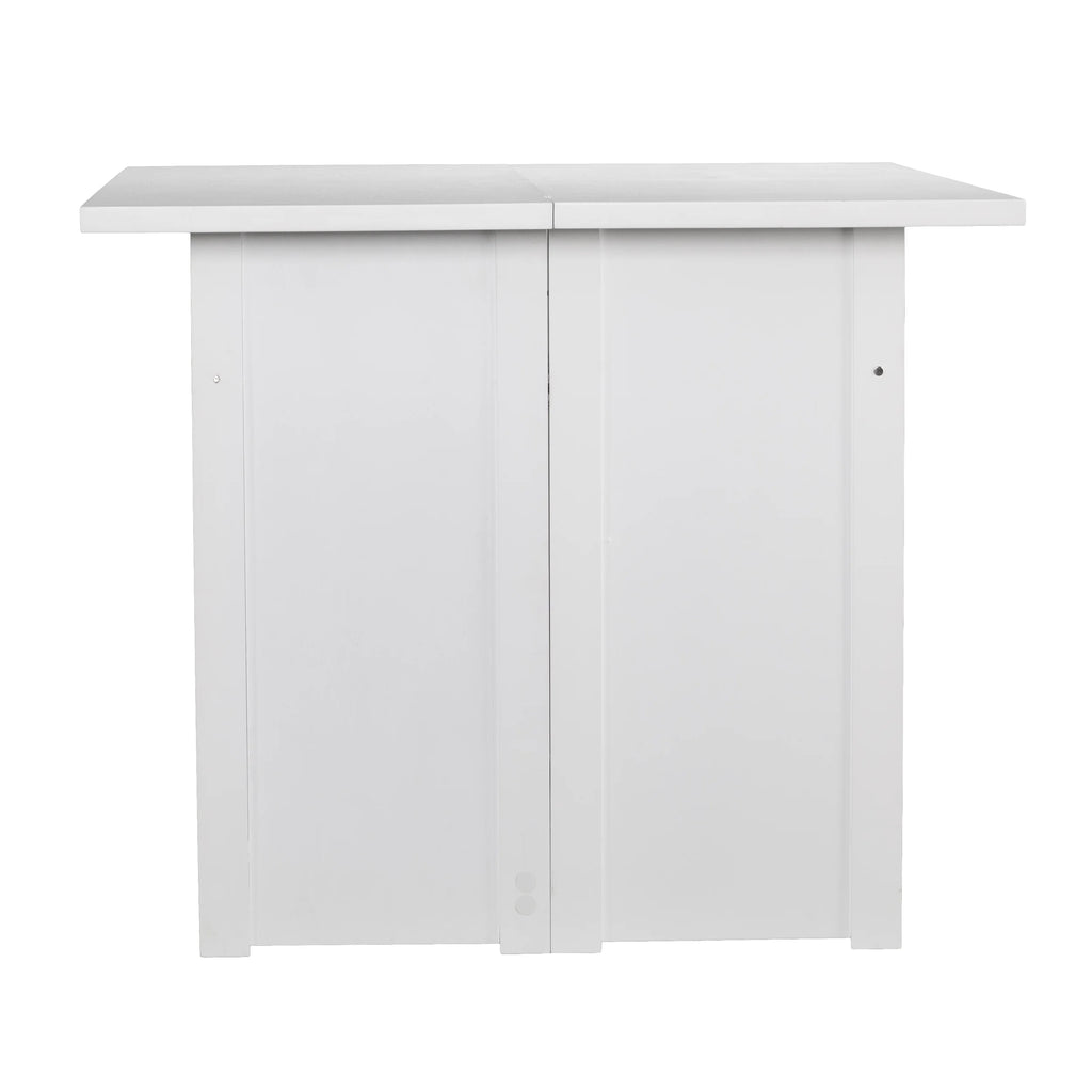 White Wood Console Table to Dining Table J772718