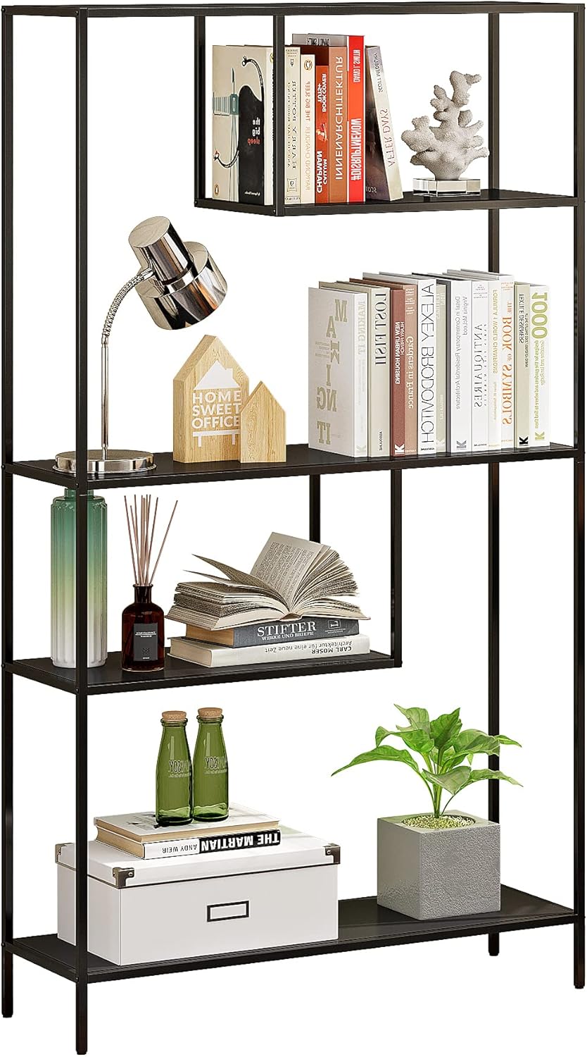 5-Tier White Bookshelf Storage Organizer Q95117