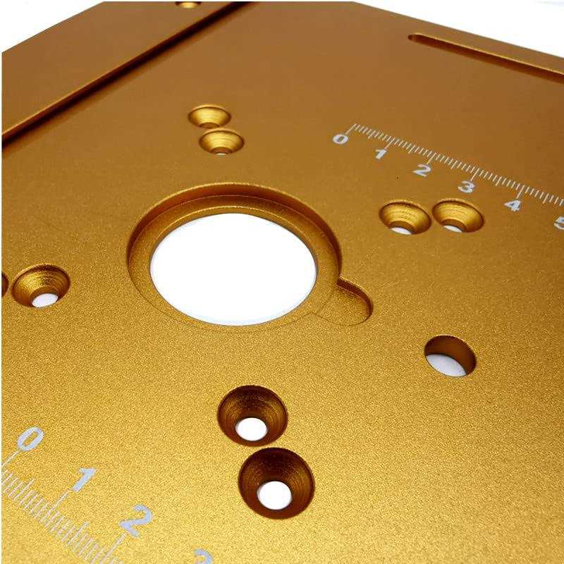 Aluminum Router Table Insert Plate with Miter Gauge J634139