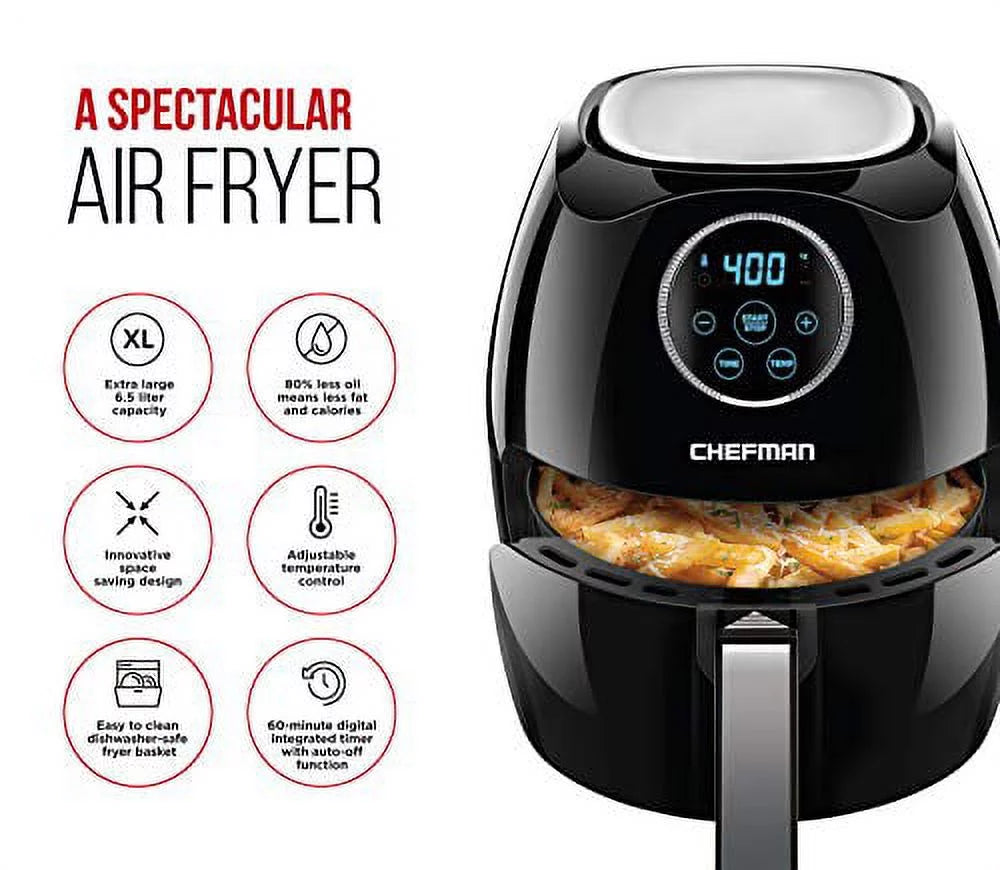 Black 6.5 Liter Air Fryer Oven G18899