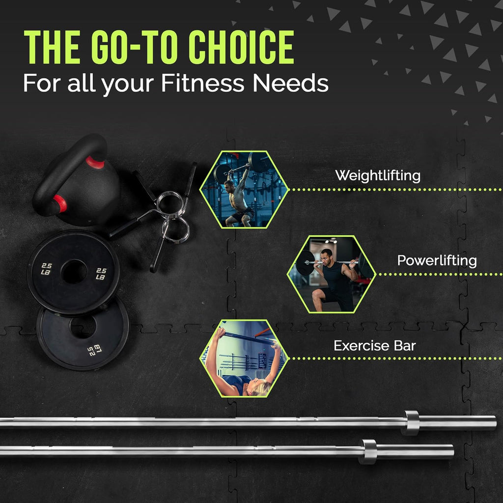 6FT 15 Pound 300 LBS Capacity Barbell M518098